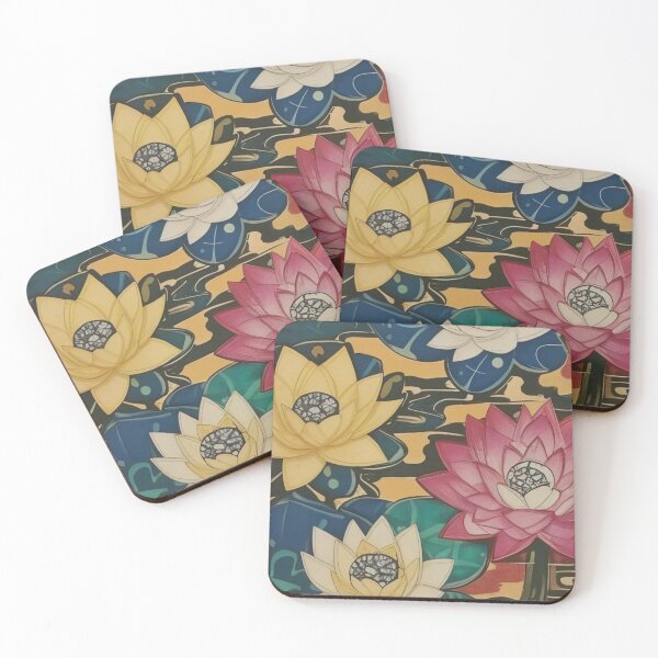 Item preview, Lotus Symphony: A Chusen Dyed Masterpiece designed and sold by SakuraJapanArt.