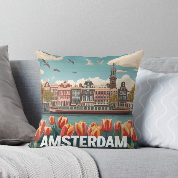 Item preview, Amsterdam Cityscape Art – Captivating Wall Decor Inspired by Dutch Canals & Architecture designed and sold by nomiraclehere.