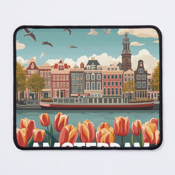 Item preview, Amsterdam Cityscape Art – Captivating Wall Decor Inspired by Dutch Canals & Architecture designed and sold by nomiraclehere.