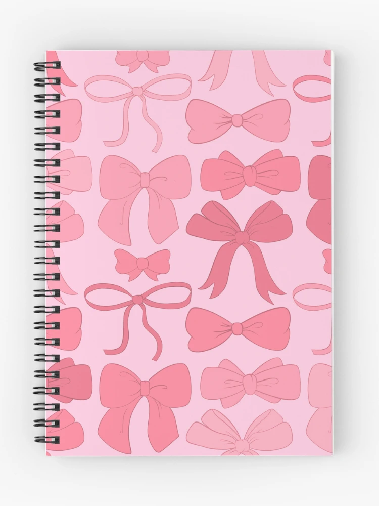 Thumbnail 1 of 3, Journal, Pretty Pink Bows Pattern designed and sold by RorisRealms.