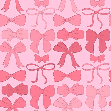 Artwork thumbnail, Pretty Pink Bows Pattern by RorisRealms