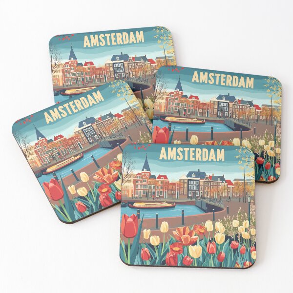 Item preview, Amsterdam Cityscape Art – Captivating Wall Decor Inspired by Dutch Canals & Architecture designed and sold by nomiraclehere.