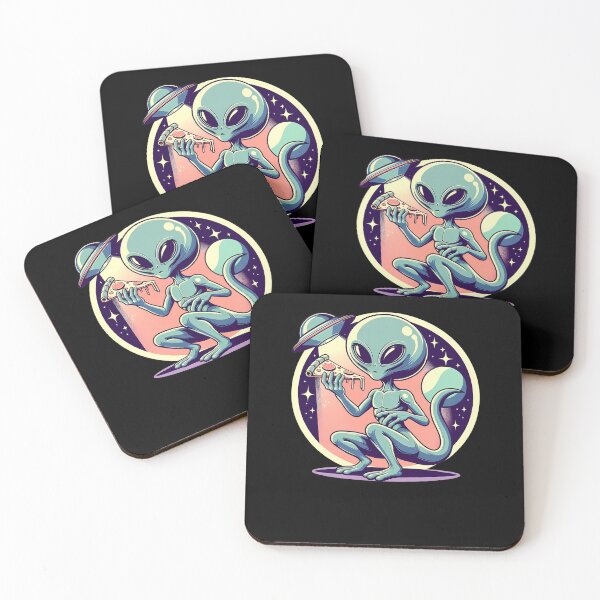Item preview,  Funny Alien Pizza Lover, UFO  designed and sold by Logiamerch.
