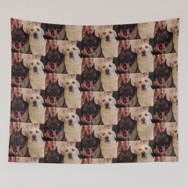 Item preview, Angry dog and scared dog designed and sold by Ratcatdoggg.