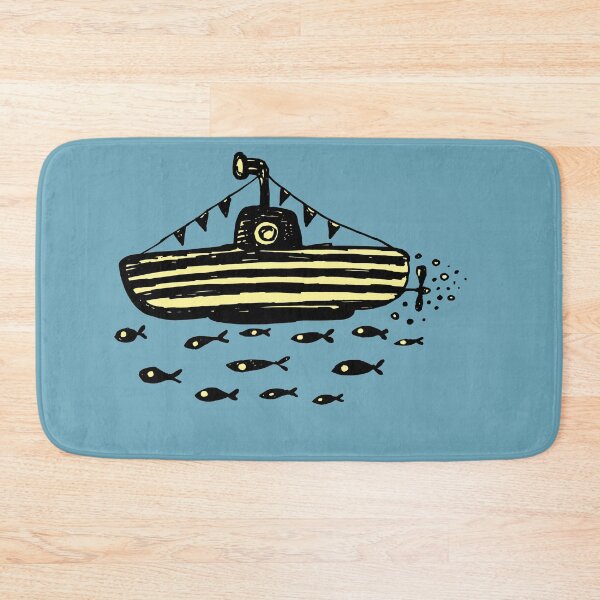 Item preview, submarine followed by a school of ghostly fish designed and sold by duxpavlic.