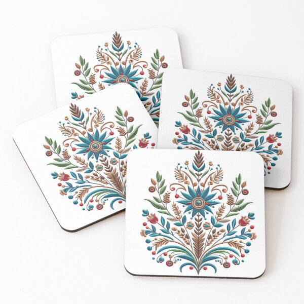 Item preview, Embroidered Floral designed and sold by deniz kaya.