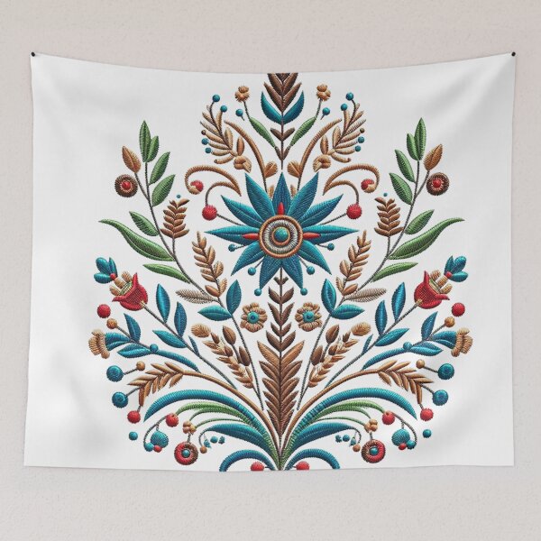 Item preview, Embroidered Floral designed and sold by deniz kaya.