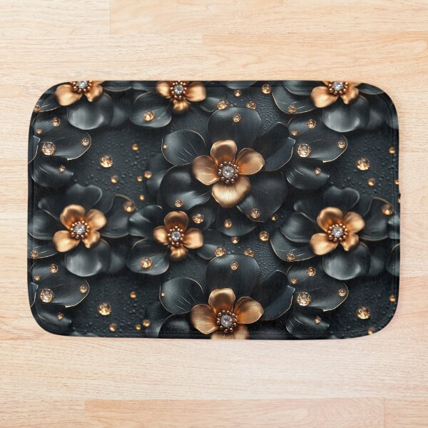 Item preview, Black & Gold Floral Elegance designed and sold by AtomTheopolis.