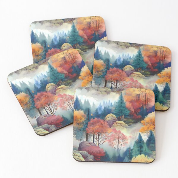 Item preview, Autumn Pine forest designed and sold by Vibranta Studio.