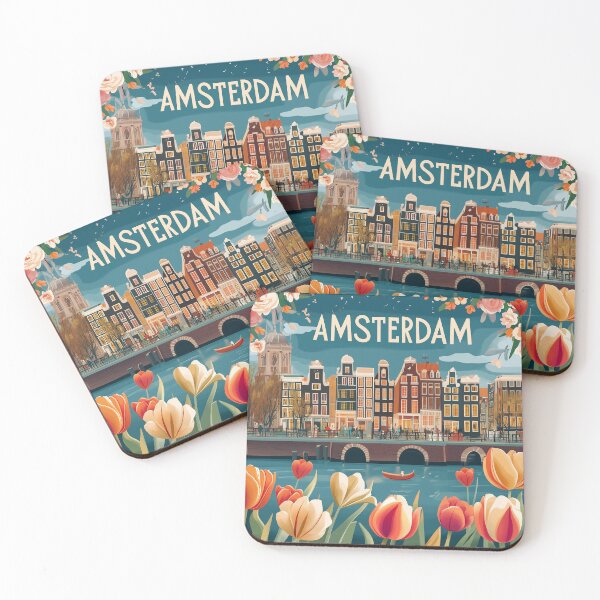 Item preview, Amsterdam Cityscape Art – Captivating Wall Decor Inspired by Dutch Canals & Architecture designed and sold by nomiraclehere.
