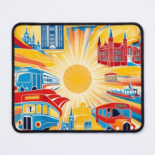Item preview, Leicester United Kingdom Vintage Travel Tourism  designed and sold by TravelersGems.