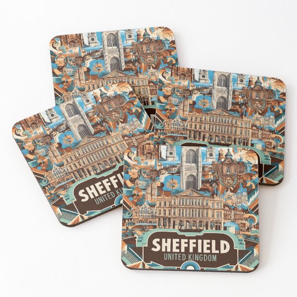 Item preview, Sheffield United Kingdom Vintage Travel Tourism  designed and sold by TravelersGems.