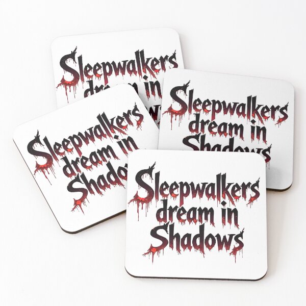 Item preview, Sleepwalkers dream in shadows text art designed and sold by artwaves.