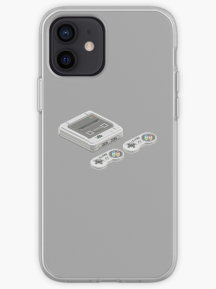 Snes Super Nintendo Pixel Art Retro Console Iphone Case Cover By Arcadeperfect Redbubble