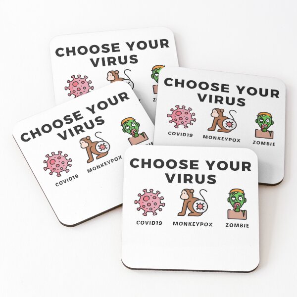 Item preview, Monkeypox -choose your virus - funny designed and sold by ladymirastudio.