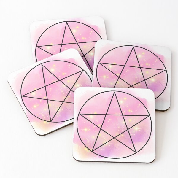 Item preview, Pink Pentacle Pentagram Bubblegum witch designed and sold by WildWoodlandWitch.