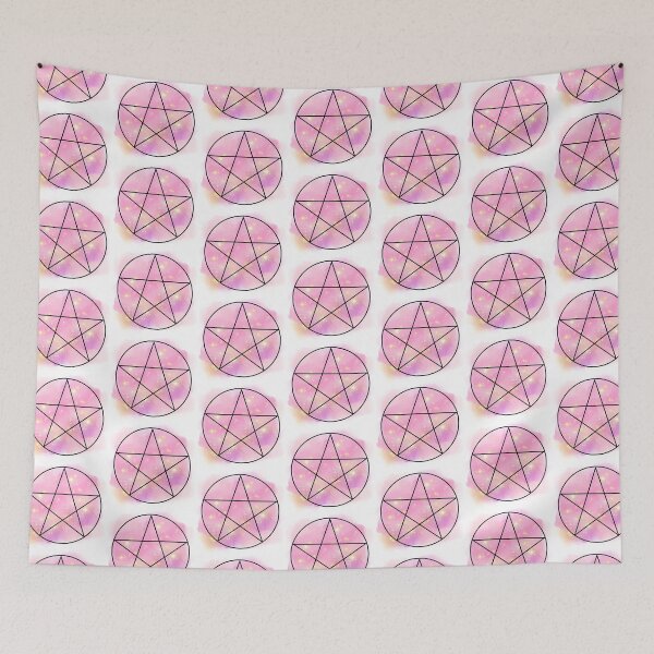 Item preview, Pink Pentacle Pentagram Bubblegum witch designed and sold by WildWoodlandWitch.