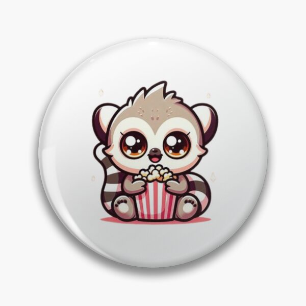 Artikelvorschau, Lemur isst Popcorn entworfen und verkauft von Eternalski.