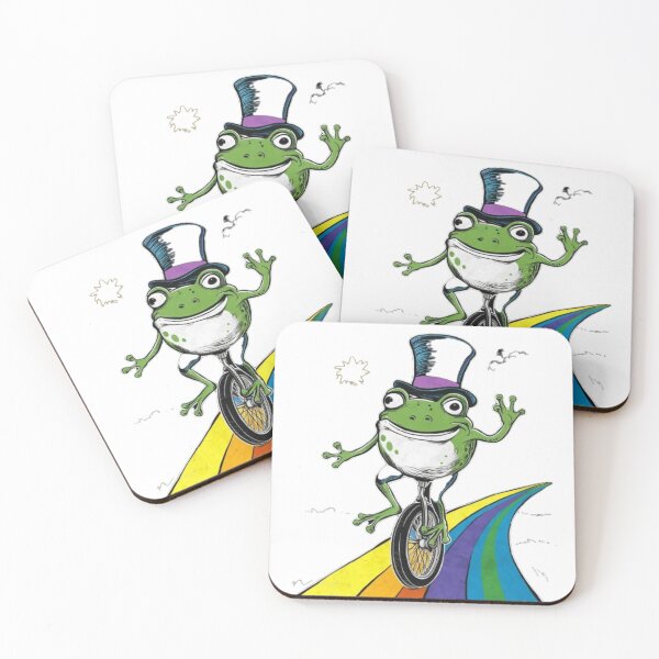 Item preview, Froggy on Wheels - Cute and Quirky Frog Riding a Bicycle  designed and sold by XquisiteFashion.