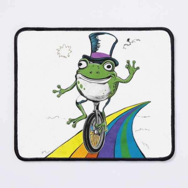 Item preview, Froggy on Wheels - Cute and Quirky Frog Riding a Bicycle designed and sold by XquisiteFashion.