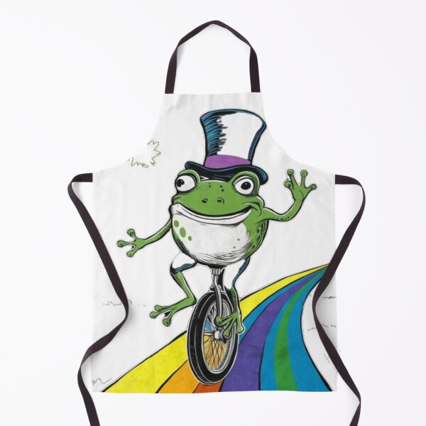 Item preview, Froggy on Wheels - Cute and Quirky Frog Riding a Bicycle designed and sold by XquisiteFashion.