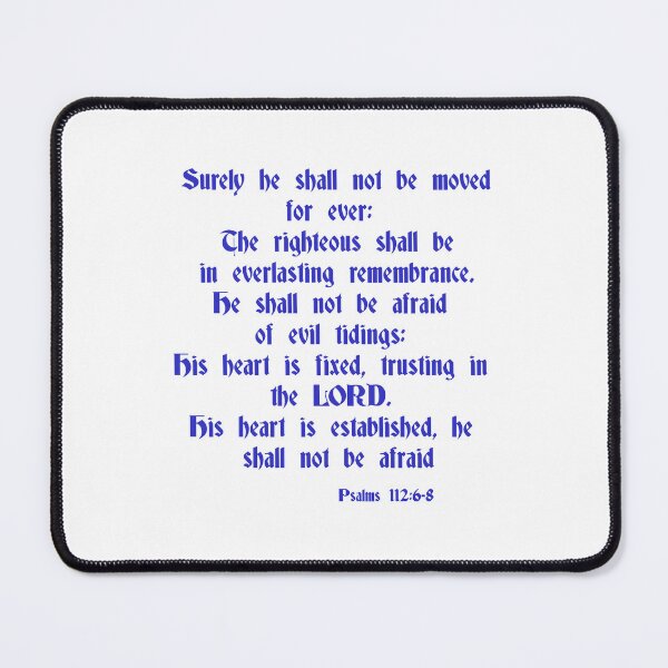 Item preview, Psalms 112:6-8 designed and sold by Gentle40Winks.