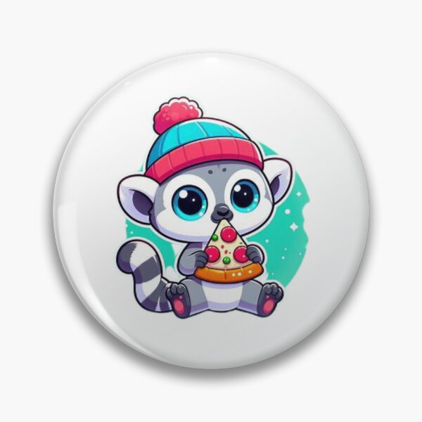 Item preview, lemur eating pizza designed and sold by Eternalski.