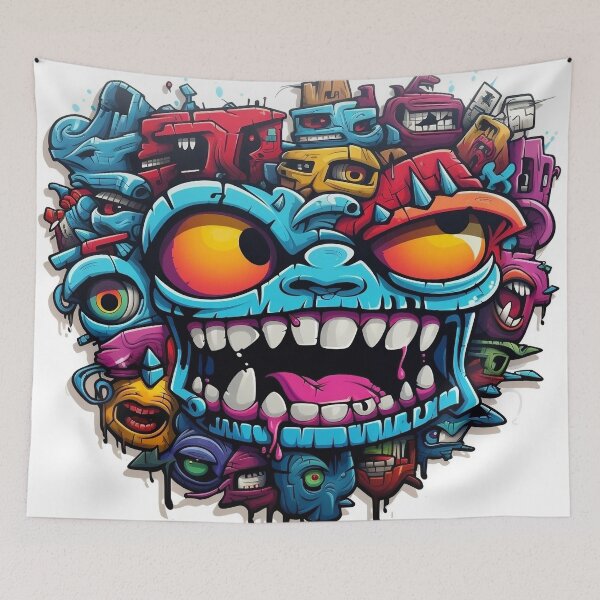 Item preview, Graffiti Face! designed and sold by SMRprintdesign.