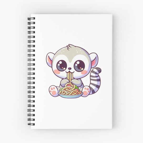 Item preview, lemur eating pasta designed and sold by Eternalski.