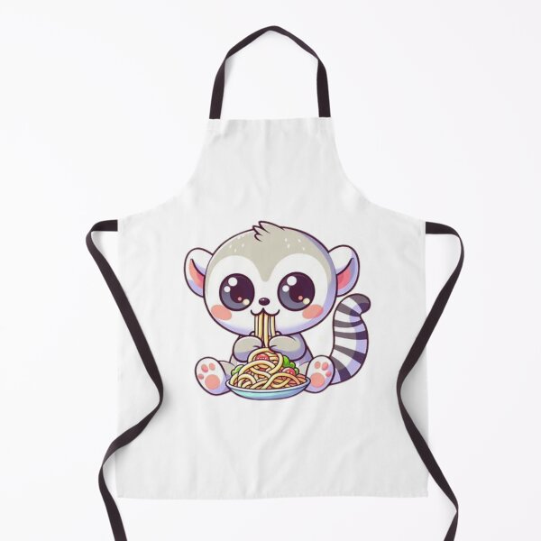 Item preview, lemur eating pasta designed and sold by Eternalski.