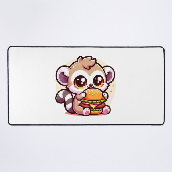 Item preview, lemur eating burger designed and sold by Eternalski.