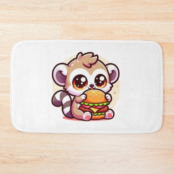 Item preview, lemur eating burger designed and sold by Eternalski.