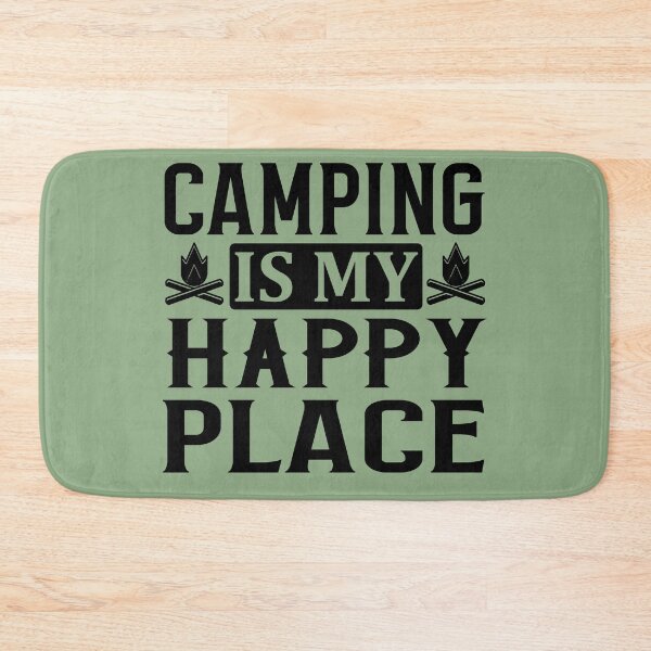 Item preview, Camping is my happy place designed and sold by Wit & Wear Company.