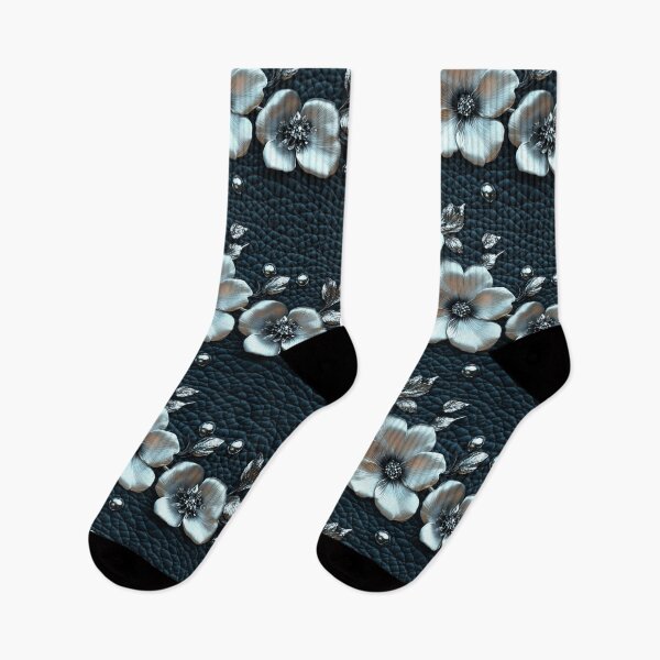 Item preview, Metallic Bloom on Leather designed and sold by AtomTheopolis.