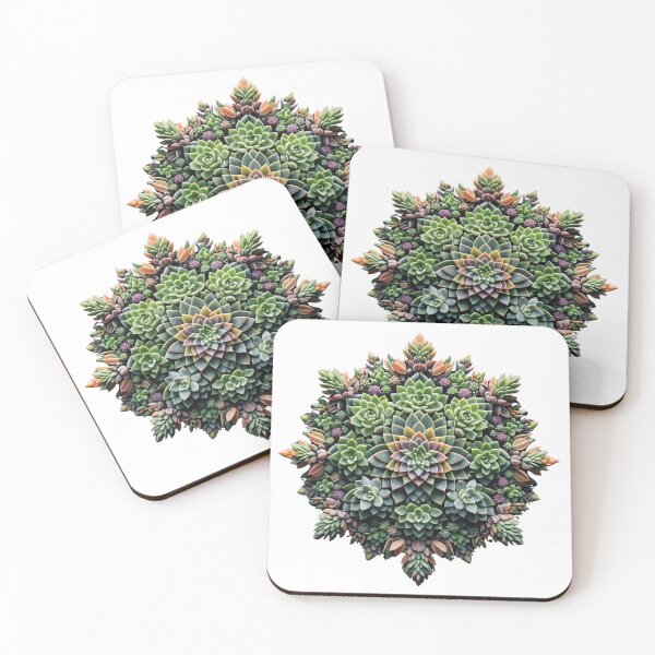 Item preview, Succulent Plant Mandala Pattern - Gardening, Nature, Outdoor designed and sold by RootedAvenueCo.