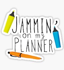 Pegatina Parques y Rec Jammin en mi Planificador