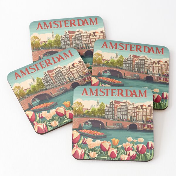 Item preview, Amsterdam Cityscape Art – Captivating Wall Decor Inspired by Dutch Canals & Architecture designed and sold by nomiraclehere.