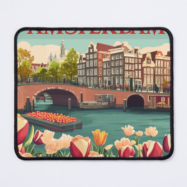 Item preview, Amsterdam Cityscape Art – Captivating Wall Decor Inspired by Dutch Canals & Architecture designed and sold by nomiraclehere.