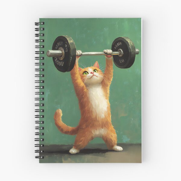 Item preview, Cat Lifting Barbell designed and sold by prettykaler.