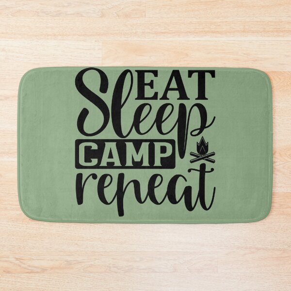Item preview, Sleep eat camp repeat designed and sold by Wit & Wear Company.