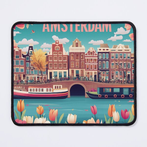 Item preview, Amsterdam Cityscape Art – Captivating Wall Decor Inspired by Dutch Canals & Architecture designed and sold by nomiraclehere.