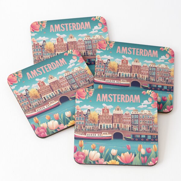 Item preview, Amsterdam Cityscape Art – Captivating Wall Decor Inspired by Dutch Canals & Architecture designed and sold by nomiraclehere.