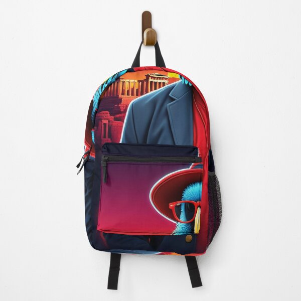Item preview, Gabriel the Parrot Happy tourist visiting the monuments of Athens designed and sold by roman747.