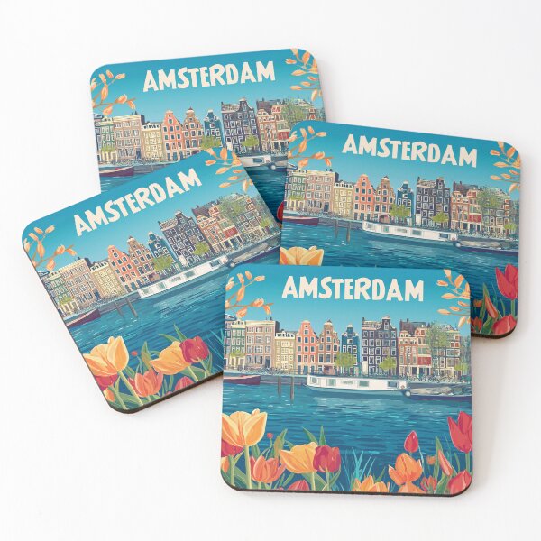 Item preview, Amsterdam Cityscape Art – Captivating Wall Decor Inspired by Dutch Canals & Architecture designed and sold by nomiraclehere.