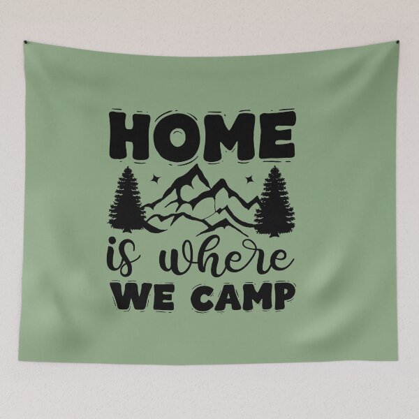 Item preview,  Home is where we camp designed and sold by Wit & Wear Company.