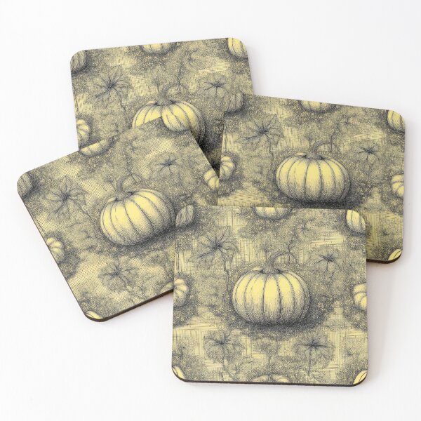 Item preview, Autumn composition - pumpkins entwined with autumn plants.1/yellow designed and sold by My-fake-places.