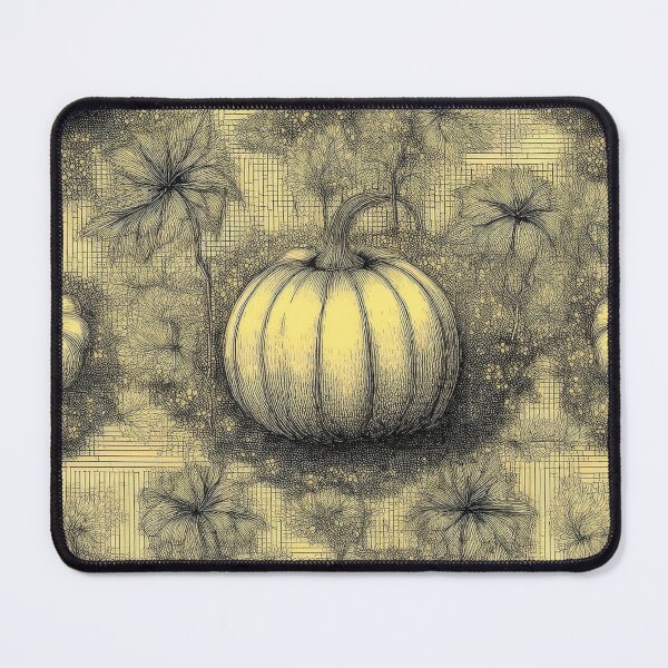 Item preview, Autumn composition - pumpkins entwined with autumn plants.1/yellow designed and sold by My-fake-places.