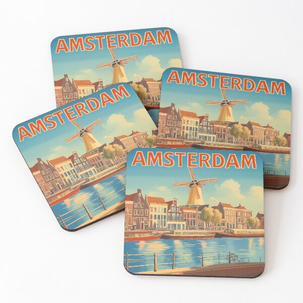 Item preview, Amsterdam Cityscape Art – Captivating Wall Decor Inspired by Dutch Canals & Architecture designed and sold by nomiraclehere.