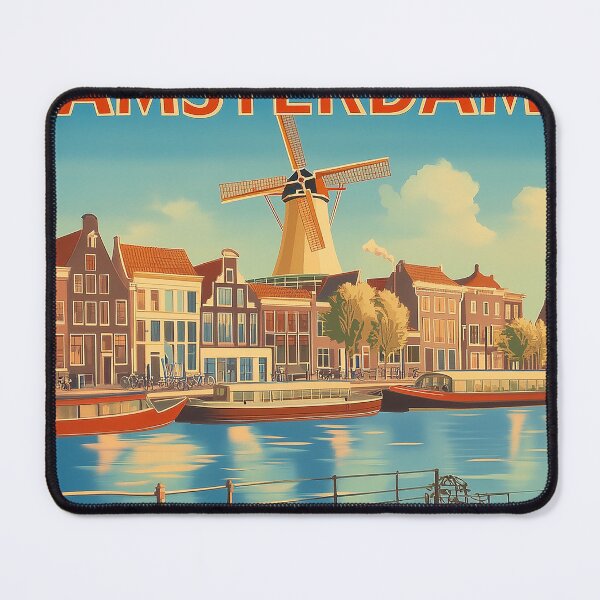 Item preview, Amsterdam Cityscape Art – Captivating Wall Decor Inspired by Dutch Canals & Architecture designed and sold by nomiraclehere.