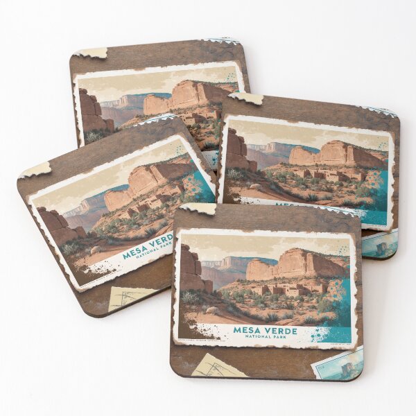Item preview, Mesa Verde National Park Postcard Vintage Retro Travel designed and sold by TravelPostcardGems.